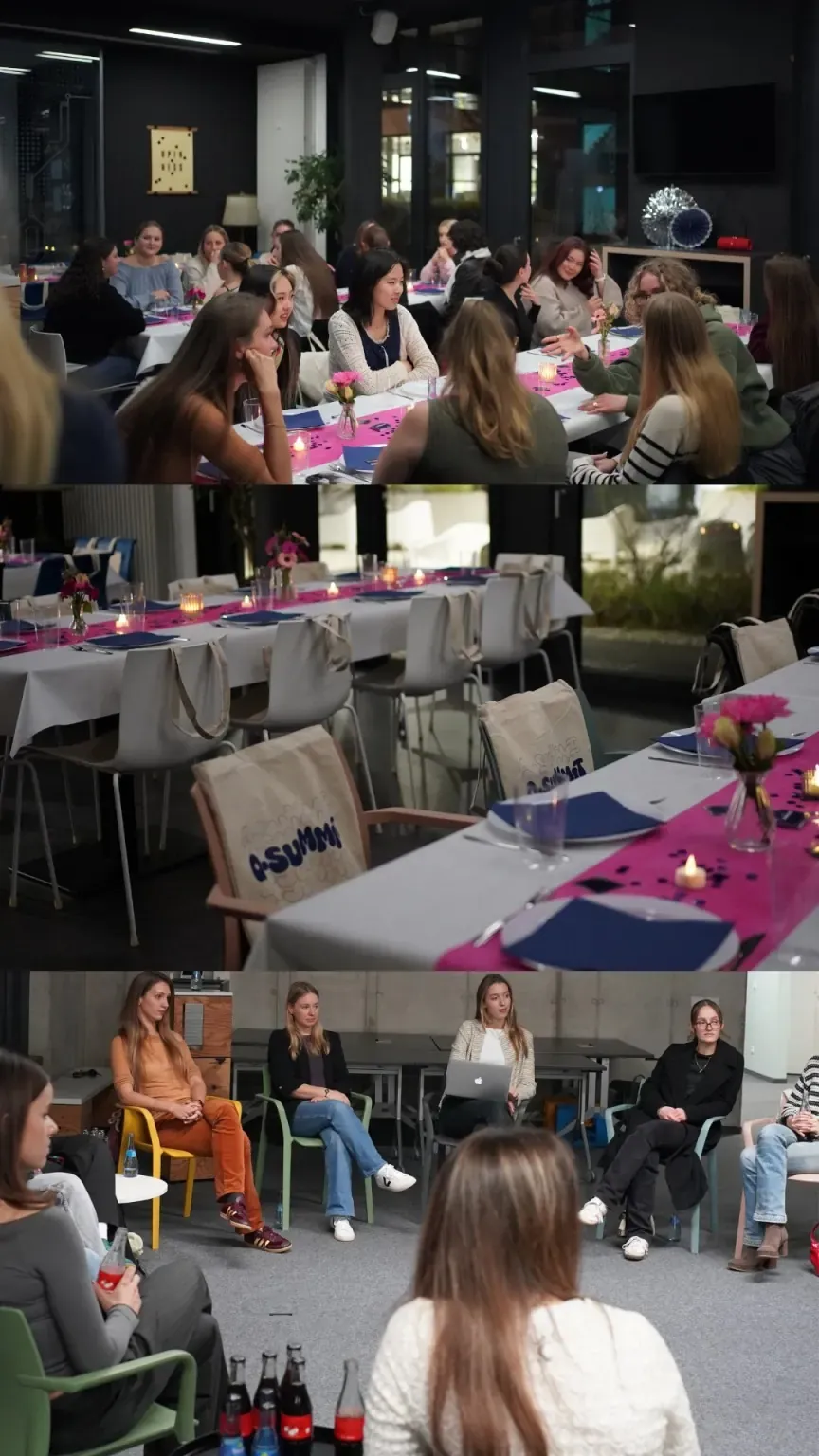 Q-Summit members at the Female Dinner
