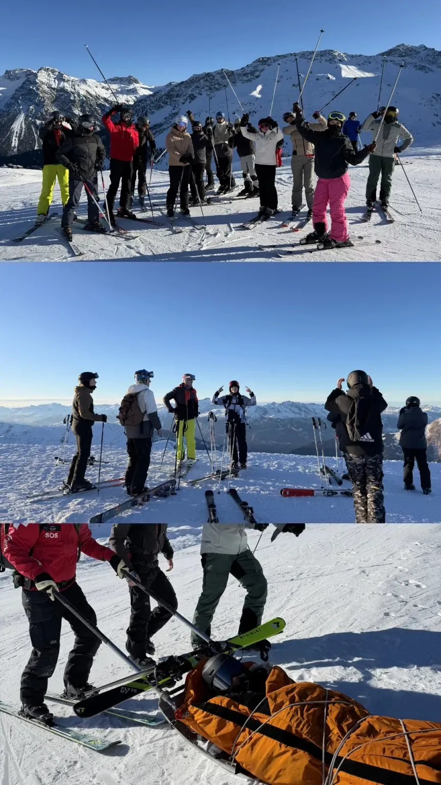 Q-Summit members on the Ski Trip in Austria