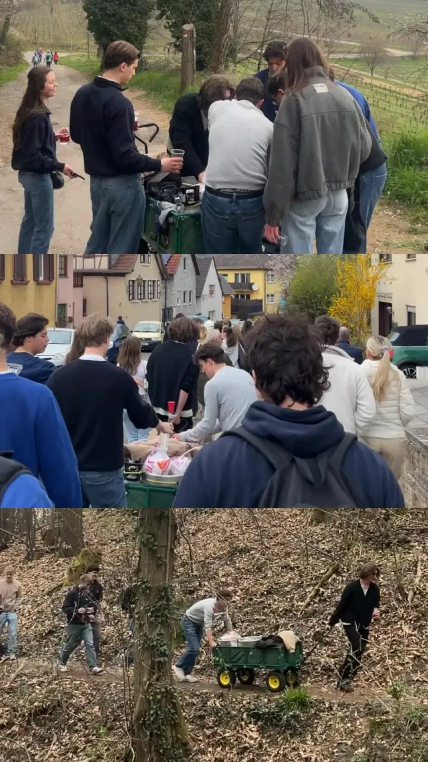 Q-Summit members on a wine hike